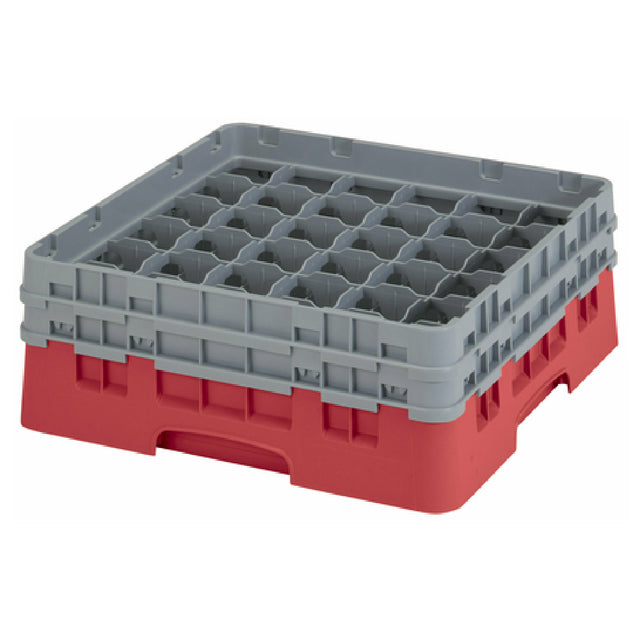 Cambro 36S434163 Camrack® Glass Rack With (2) Soft Gray Extenders Full Size