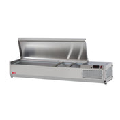 Turbo Air CTST-1200-N E-Line Countertop Salad Table 48-3/8"L Side Mounted Self-contained Refrigeration