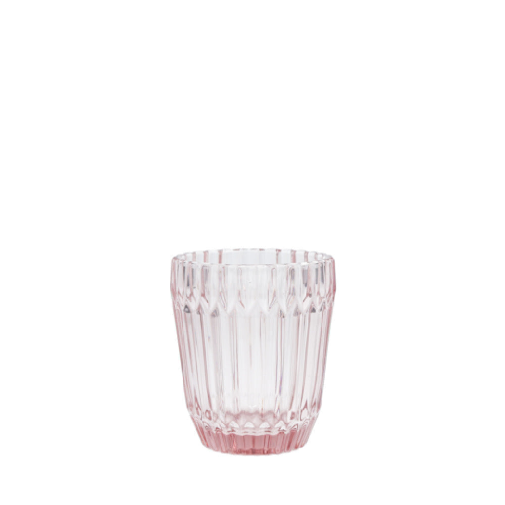Fortessa ARCHIE.PK.04 Archie Pink Double Old Fashioned 12.5 Oz. Soda-lime-silica Glass