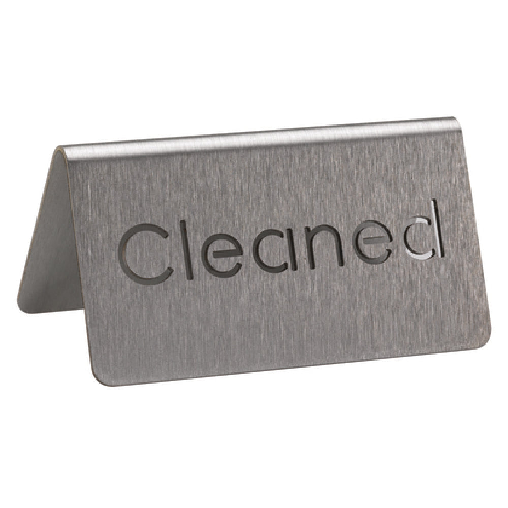Service Ideas 1C-BF-CLEANED-MOD Beverage ID Tent "Cleaned" 1-1/2"H X 3"W