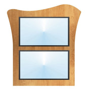 Hubert 31320 - Menu Board, 2-pocket, Wall-mount