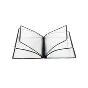 CAC China MCP6-911BK Menu Cover 4-pocket 8-1/2" X 11"