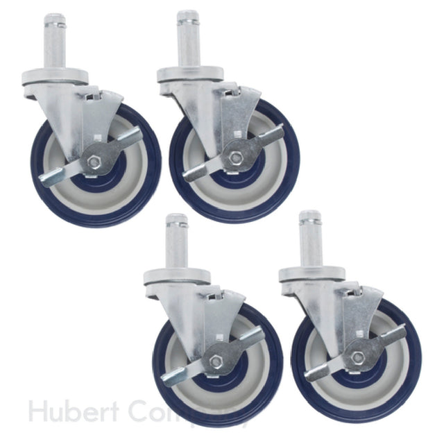 Hubert 11619 - Caster Kit, 5" Dia., 300 Lb. Capacity Per Caster