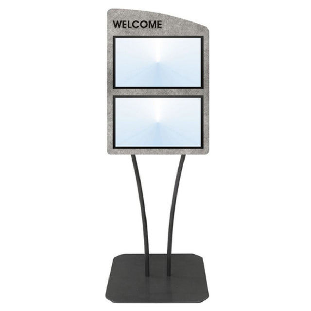 Hubert 25274 - Menu Board, 2-pocket, Floor Stand