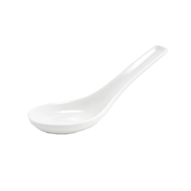 FOH FSP000WHP23 Asian Soup Spoon 5-1/2" X 1-1/2" X 2" Porcelain