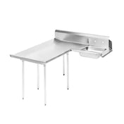 Advance Tabco DTS-D60-60L Dishlanding-Soil Dishtable L-shaped With Landing Attaches To Left Of Dish Machine Operator