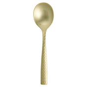 Fortessa 1.9B.102.FC.003 Lucca Faceted Bouillon Spoon 8.2" (21cm) Brushed