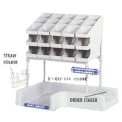 SPG CONDTOW24L - ISS Condiment Tower, With (5) 3-tier Bins And Straw Holder, Left Handed Operation