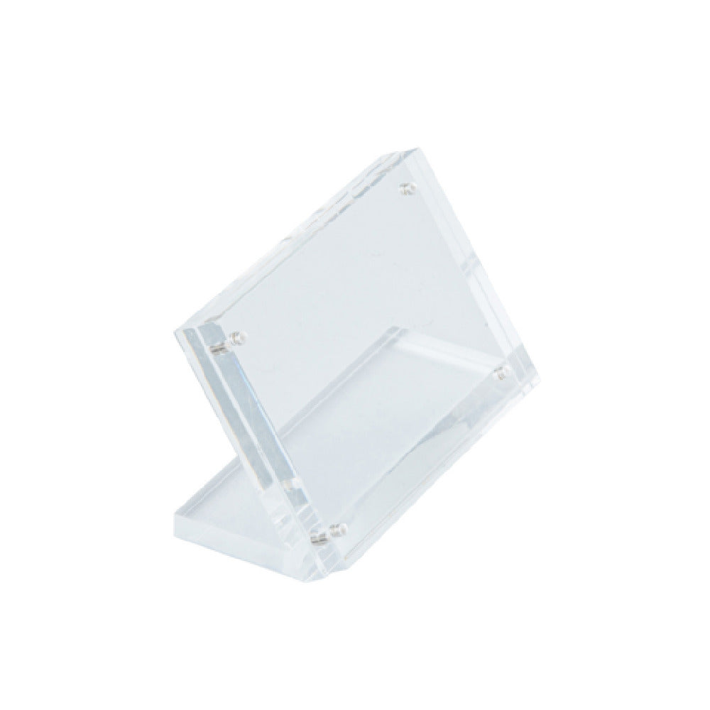 TableCraft Products 12209 - Acrylic Sign Holder With Inset Magnets, 2.5" X 1.25" X 1.75"