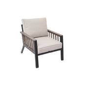 Plantation Prestige Commercial Furniture 8820600-0140433 Telluride Lounge Chair Matte Black Finish