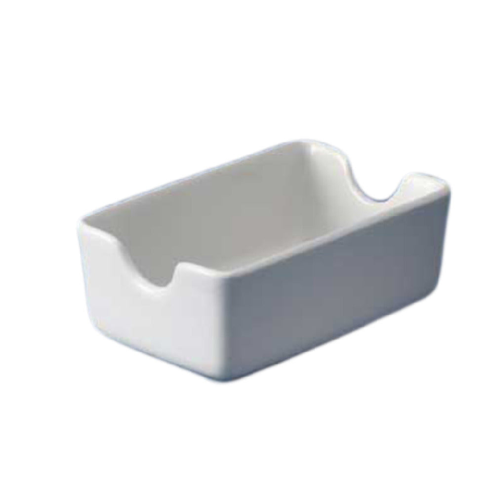 Churchill China WH SH 1 Sachet Holder 4-5/8" X 2-7/8" Rolled Edge