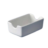 Churchill China WH SH 1 Sachet Holder 4-5/8" X 2-7/8" Rolled Edge