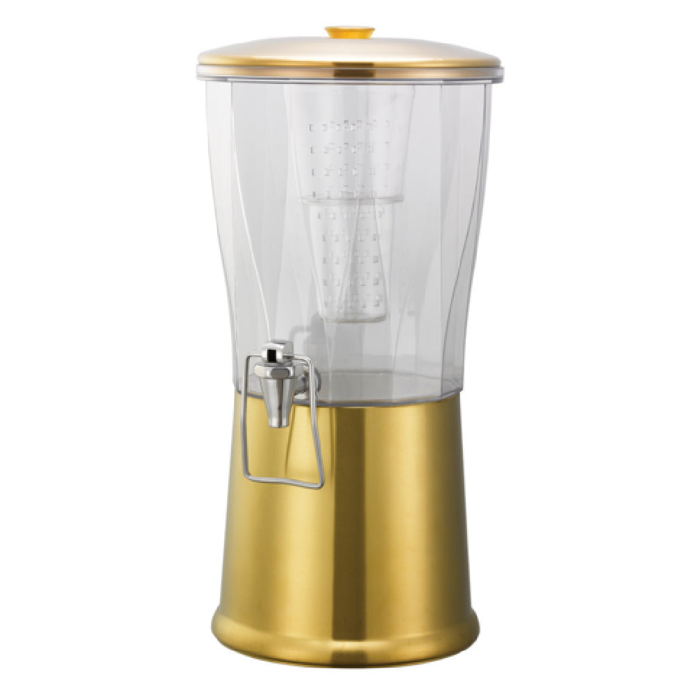 Service Ideas CBDRT3VGSSHF Metallic Elements Beverage Dispenser 3 Gallon (384 Oz.)