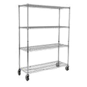 Rubbermaid FG9G8000CHRM Safety Storage Rack 50"W X 18"D X 67"H (4) Shelves