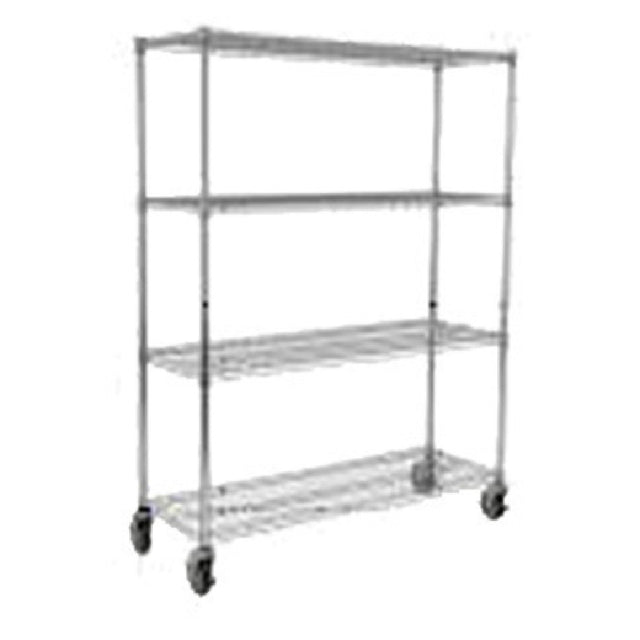 Rubbermaid FG9G8000CHRM Safety Storage Rack 50"W X 18"D X 67"H (4) Shelves
