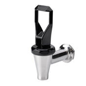 Service Ideas 130201 Jewel Standard Beverage Dispenser Spigot 1/2" 14 NPS Black And Polished Stainless