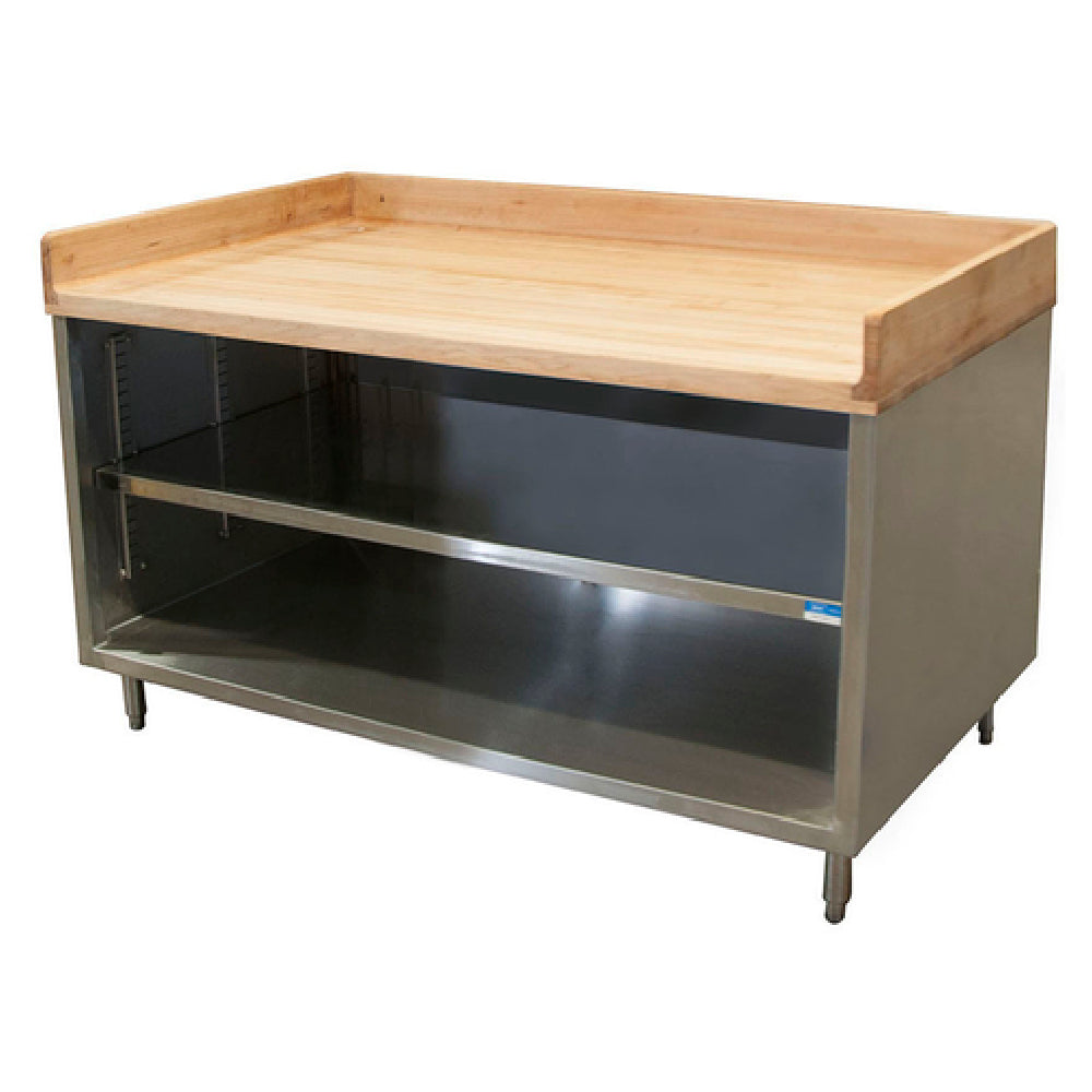 BK Resources CMBT-3648 Chef Table Cabinet Base With Open Front 48"W X 36"D X 39"H Overall Size