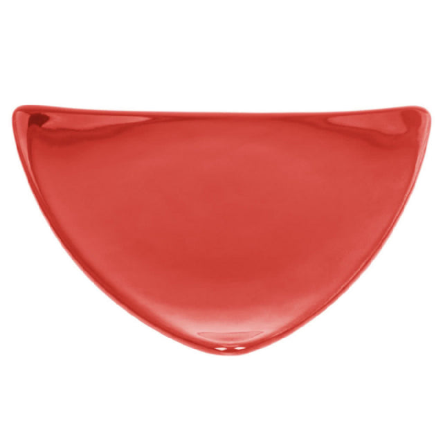 CAC China TRG-16-R Festiware Plate 10-1/2"L X 10-1/2"W X 1-1/8"H Triangular