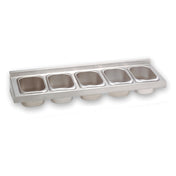 Advance Tabco PRA-2405 Prestige Condiment Rack Includes: (5) Plastic Removable Cups