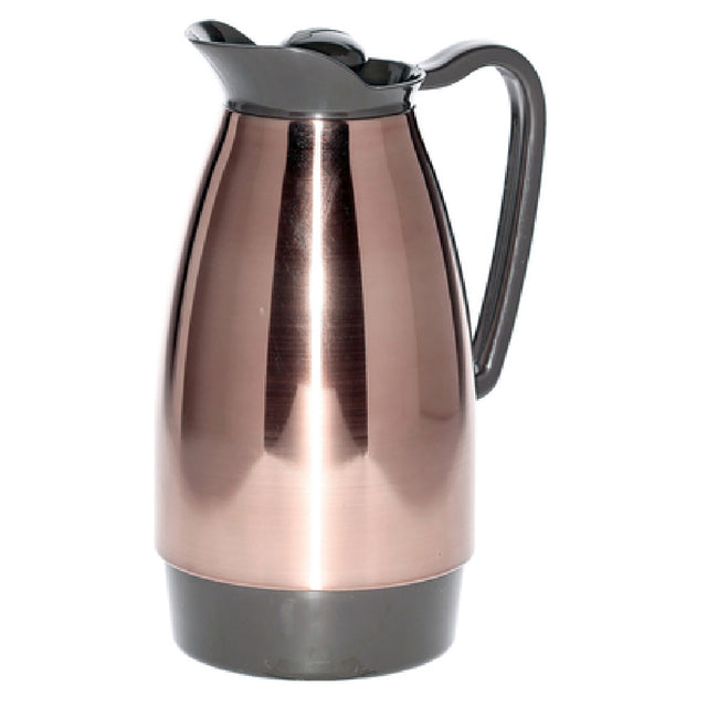 Service Ideas CGCS10CP Classic Carafe 1 Liter (33.8 Oz.) 4-1/2" X 6-1/4" X 10"