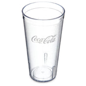 Carlisle 52203550A Carlisle Coca-Cola® Stackable™ Tumbler 20 Oz. (22.30 Oz. Flush Fill)