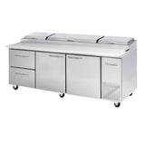 Blue Air BAPP93-D2L-HC - Pizza Prep Table, Three-section, 93-1/4"W