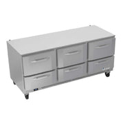 Victory VURD72HC-6 Undercounter Refrigerator Powered By V-Core™ Three-section