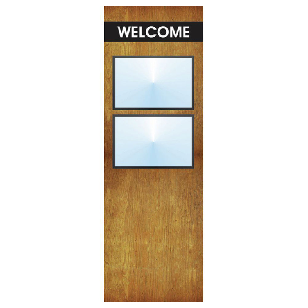 Hubert 20622 - Menu Board, 2-pocket, Floor Stand
