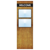Hubert 20622 - Menu Board, 2-pocket, Floor Stand