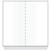Dinex DX6ST0010000 Tray Ticket 8-1/2" X 11" 2-panel