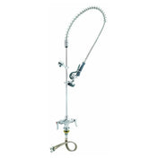 T&S Brass B-0113-CR-B-M EasyInstall Pre-Rinse Unit Spring Action Gooseneck Single Hole Deck Mount