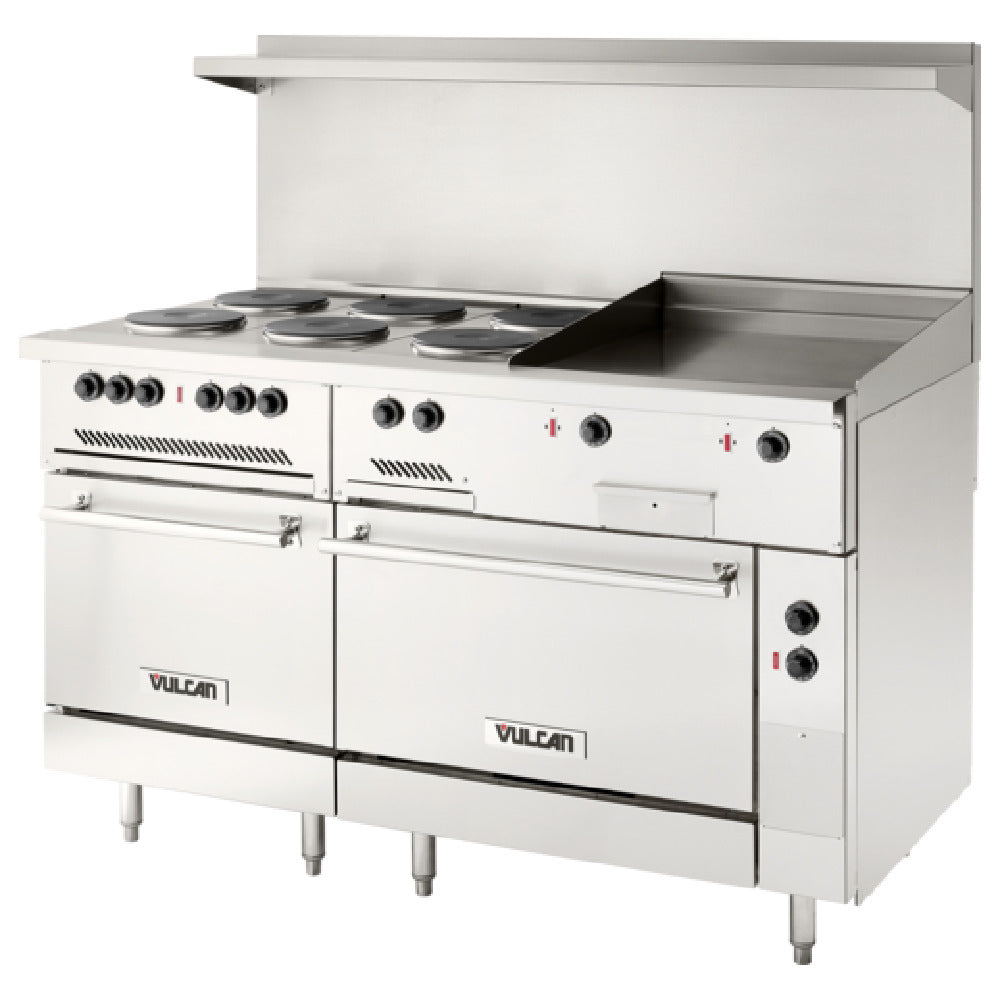 Vulcan EV60SS-6FP24G208 - Restaurant Range, Electric, 60"