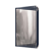 Risch TE-10V 8.5X14 Deluxe Clear Sewn Menu Cover 8-1/2" X 14" Booklet