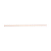 A single, unsharpened wooden pencil with a hexagonal shape lies horizontally on a white background, its natural wood grain visible—simple and unadorned like unwrapped straws, with no eraser or branding.