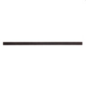 A single, straight, dark brown stick resembling black drinking straws with a smooth texture and faint diagonal lines, isolated on a white background. The stick appears cylindrical and evenly shaped.