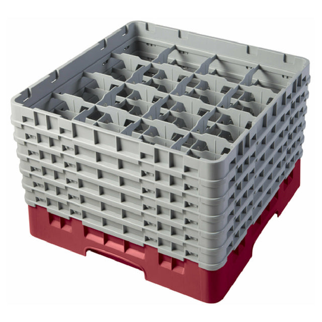 Cambro 16S1114416 Camrack® Glass Rack With (6) Soft Gray Extenders Full Size