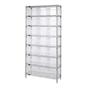 Quantum WR8-816CL Bin Wire Shelving System 36"W X 24"D X 74"H Overall Size 800 Lb. Capacity Per Shelf