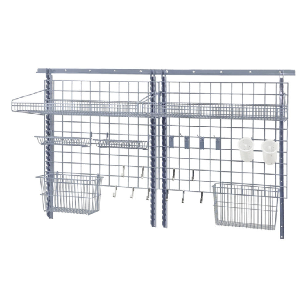 Quantum SGK-723036-1GY Store Grid Medium-Duty Kit Includes: (1) 72" Wall Track