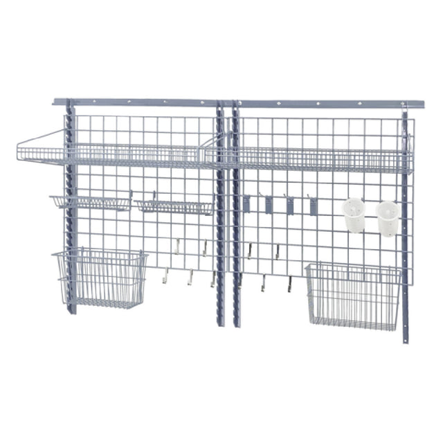 Quantum SGK-723036-1GY Store Grid Medium-Duty Kit Includes: (1) 72" Wall Track