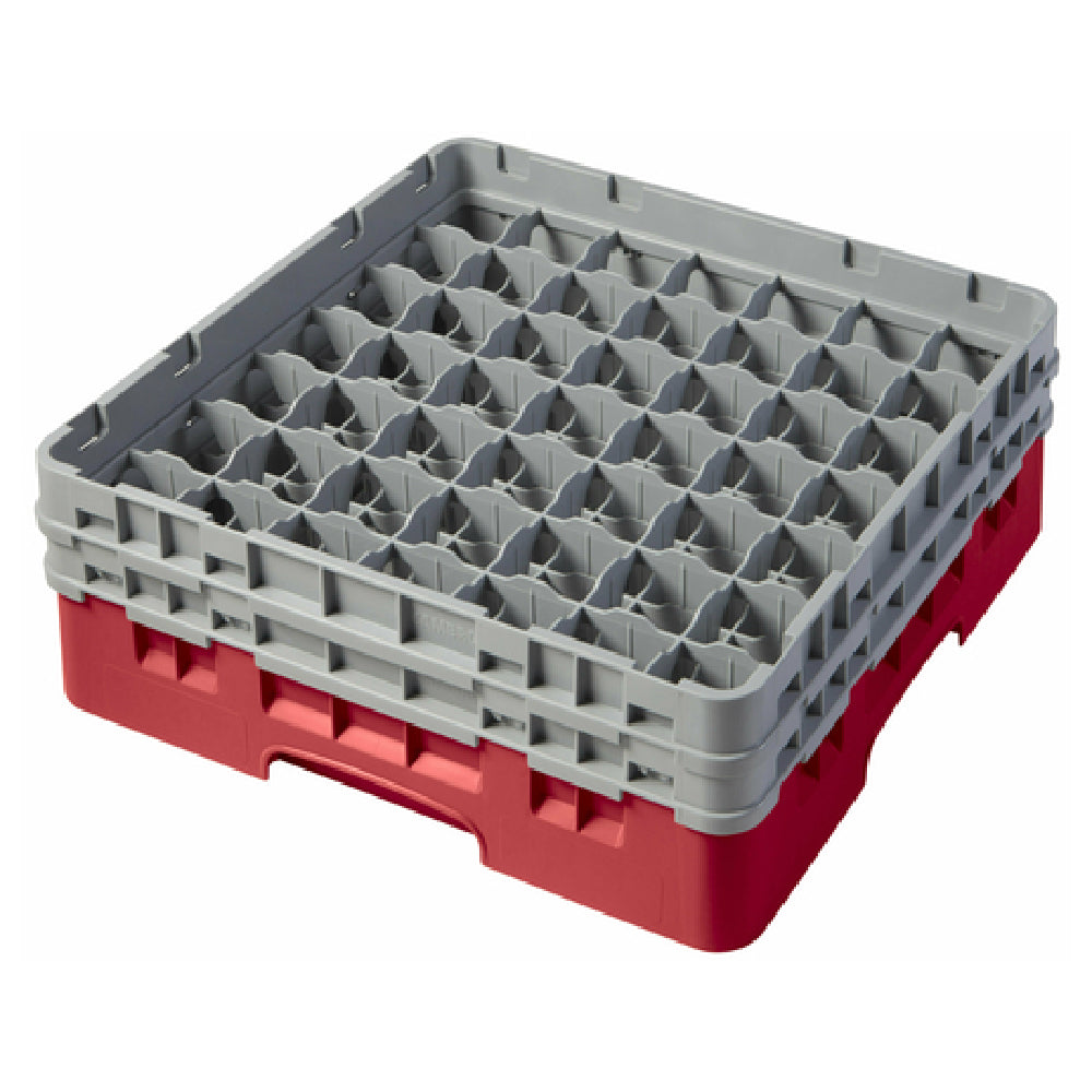 Cambro 49S434163 Camrack® Glass Rack With (2) Soft Gray Extenders Full Size