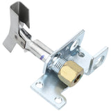 A metal gas pilot assembly for Empura Equipment features a silver bracket with multiple mounting holes, brass hexagonal nut, and small tube. The angled Pilot(LP) tip is designed for secure attachment in a gas appliance or furnace.