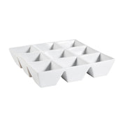CAC China CMP-SQ9 CMP Compartment Tray 4 Oz. Per Compartment 9"L X 9"W X 2"H