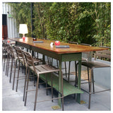 Emuamericas, Llc E164N-61 - Star Stacking Barstool, Outdoor/indoor, Steel Ladder Back