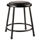 National Public Seating 6418-10 NPS® Vinyl Padded Steel Stool 18"H 14" Round Seat With 11-1/2" Dia. Vinyl Padding