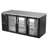 Beverage Air BB72HC-G-PT-B - Refrigerated Back Bar Pass-Thru Storage Cabinet, Three-section
