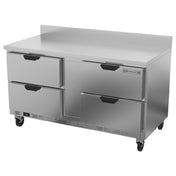 Beverage Air WTRD60AHC-4-FIP Worktop Refrigerator Two-section 35-1/2" Working Height