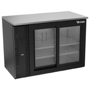 Victory VBBN48HC-F-GS-B - Back Bar Refrigerator, Food Rated, Two-section