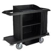 Rubbermaid FG618900BLA Xtra™ Housekeeping Cart 60"L X 22"W X 50"H Full Size Cart With Vinyl Bag