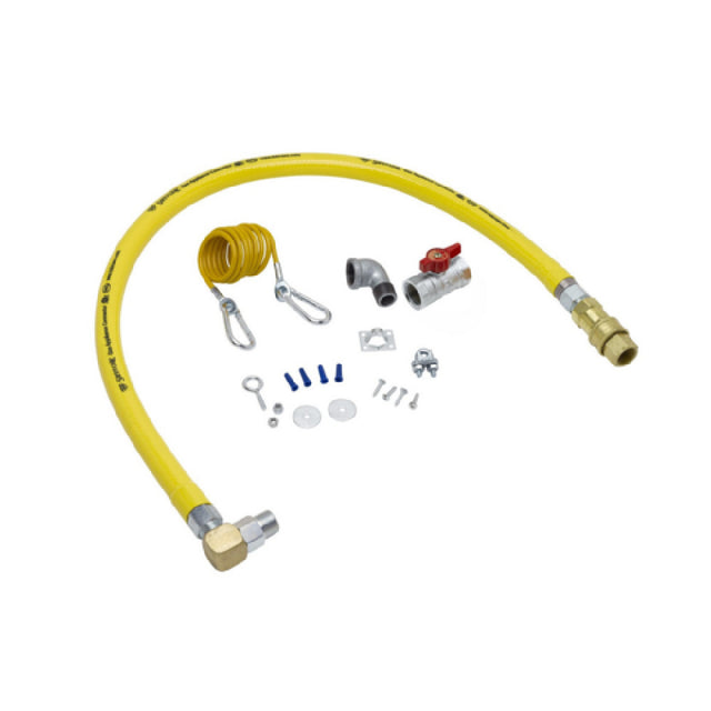 T&S Brass HG-4F-24SEL Gas Appliance Connector Hose 24" Coated