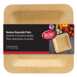 TableCraft Products BAMDSP7 - Cash & Carry Disposable Plate, 7" X 7", Square